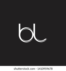 bl logo Initial Letter Split Lowercase Monogram Logo Black Background