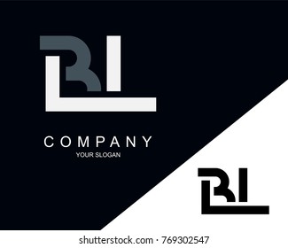 BL Logo Letter Design Template Element