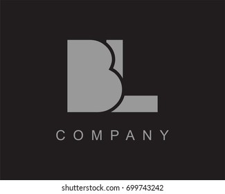 BL Logo. Letter design vector