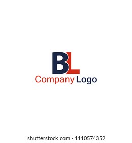 BL logo vector, simple elegant logotype for company, shop, business, etc.