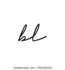 bl lowercase handwriting alphabet symbol letter