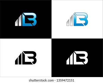BL marketing finance logo, vector, template