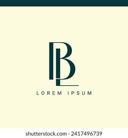 BL monogram, BL initial wedding, BL logo company, BL icon business, corporate sign with variation three colors designs for alphabetical marriage name, brand name, initial couple