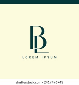 BL monogram, BL initial wedding, BL logo company, BL icon business, corporate sign with variation three colors designs for alphabetical marriage name, brand name, initial couple