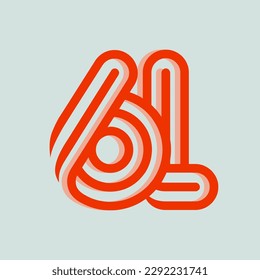 BL monogram logo signature icon. Alphabet initials. Abstract letter b, letter l. Lowercase lettering sign. Modern deco design, web, tech style characters. Geometric typography.
