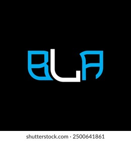 BLA logo design, BLA simple and modern logo. BLA luxurious alphabet design  