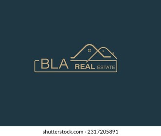 BLA Real Estate and Consultants Logo Design Vectors images. Luxury Real Estate Logo Design