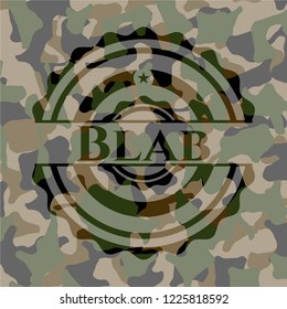 Blab on camo texture