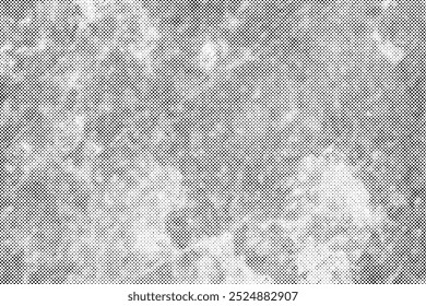 Blach dots pattern abstract halftone texture on white background.