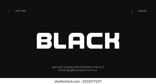Blach future modern alphabet font. typography urban style fonts for sport, technology, digital, movie logo design