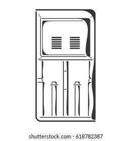 Black 2 slot battery charger with screen icon