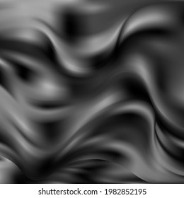 Black 3d fabric. Abstract background. Design element