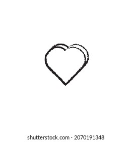 Black 3D Heart
hand made with brush heart vector