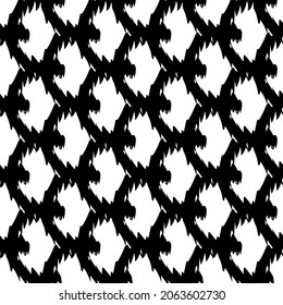 Black abstract alphabet letters C on white background. Seamless abstract vector geometric pattern. Perfect for gift wrapping paper,  Bed sheets and interior. School and learning theme. 