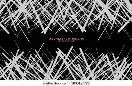 Black Abstract background. Banner business design template. vector illustration