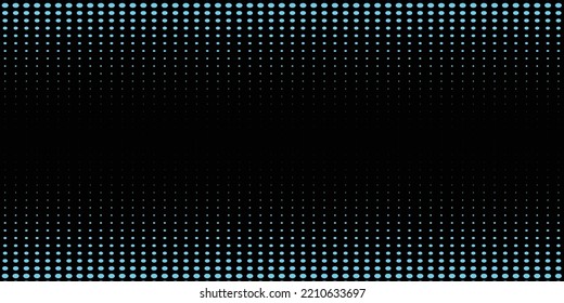 Black abstract background and  blue dot 