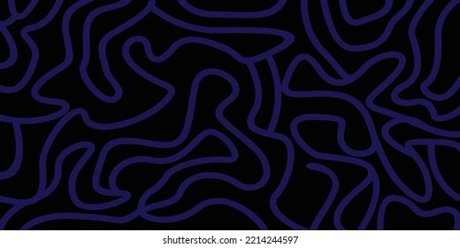 Black abstract background and blue line 