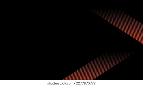 Black abstract background with brown line shine vector for presentation design. Vector design for luxury business card, corporate, institution, party,  seminar, book cover