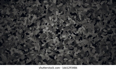 Black abstract background. Brush strokes. Vector illustration.