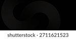 Black abstract background with circle lines. Modern black gray gradient rings. Suitable for banner, cover, poster, website, presentation, brochure, flyer, header