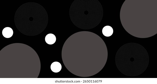 black abstract background with circle motif