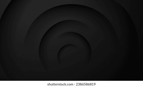 black abstract background with circular composition