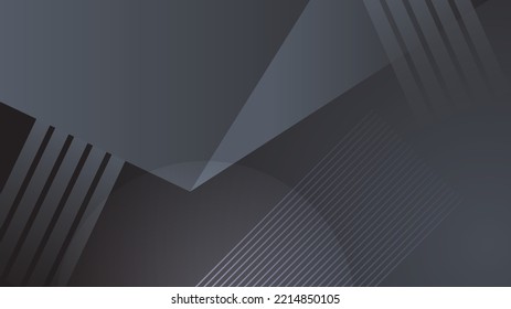 Black abstract background with dark concept. Vector Illustration.