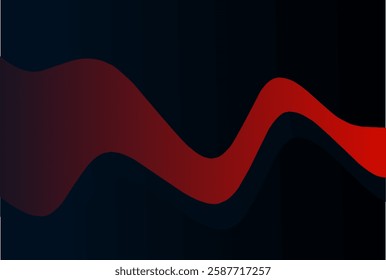 black abstract background decorated with red