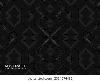 Diseño de fondo abstracto negro. Patrón de líneas onduladas modernas (curvas guilloches) en colores monocromos. Textura de línea de primera calidad para banners, fondos empresariales. Plantilla de vector horizontal oscuro.