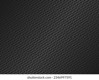 Black abstract background design. Modern wavy lines pattern (guilloche curves) in monochrome colors. Premium line texture for banners, banners, business backgrounds. Dark horizontal vector template.