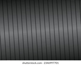Diseño de fondo abstracto negro. Patrón de líneas onduladas modernas (curvas guilloches) en colores monocromos. Textura de línea premium para banners, banners, fondos empresariales. Plantilla de vector horizontal oscuro.