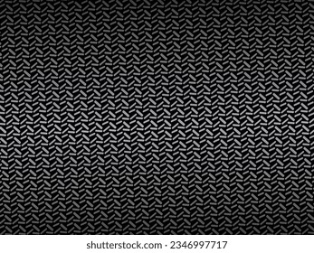 Diseño de fondo abstracto negro. Patrón de líneas onduladas modernas (curvas guilloches) en colores monocromos. Textura de línea premium para banners, banners, fondos empresariales. Plantilla de vector horizontal oscuro.