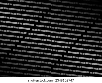 Black abstract background design. Modern wavy lines pattern (guilloche curves) in monochrome colors. Premium line texture for banners, banners, business backgrounds. Dark horizontal vector template.