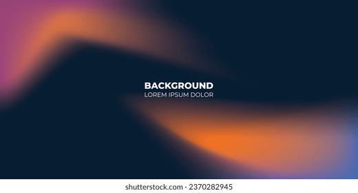 Black abstract background design. Modern wavy. Premium stripe texture for banner, business backdrop. Dark horizontal vector template