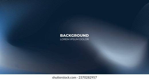 Black abstract background design. Modern wavy. Premium stripe texture for banner, business backdrop. Dark horizontal vector template