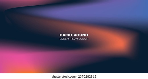 Black abstract background design. Modern wavy. Premium stripe texture for banner, business backdrop. Dark horizontal vector template