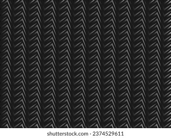 Black abstract background design. Modern wavy lines (guilloche curves) pattern in monochrome colors. Premium line texture for banner, business background. Dark horizontal vector template.