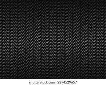 Black abstract background design. Modern wavy lines (guilloche curves) pattern in monochrome colors. Premium line texture for banner, business background. Dark horizontal vector template.