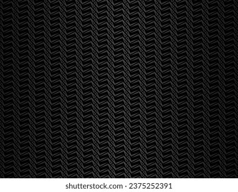 Black abstract background design. Modern ornament metal background. Premium line texture for banner, business background. Dark horizontal vector template.