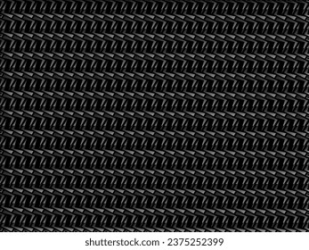 Schwarzes abstraktes Hintergrunddesign. Moderner Metallhintergrund für Ornamente. Premium-Textur für Banner, Business-Hintergrund. Dunkle horizontale Vektorvorlage.