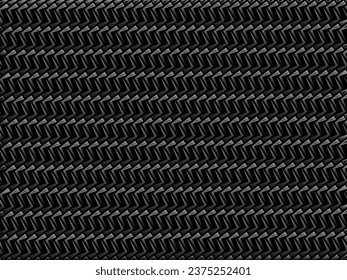 Black abstract background design. Modern ornament metal background. Premium line texture for banner, business background. Dark horizontal vector template.