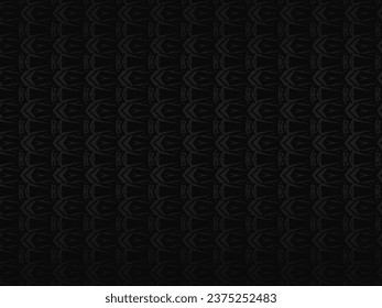 Diseño de fondo abstracto negro. Fondo de metal ornamento moderno. Textura de línea premium para banner, fondo de negocio. Plantilla de vector horizontal oscuro.