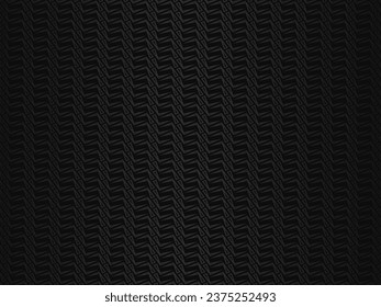 Black abstract background design. Modern ornament metal background. Premium line texture for banner, business background. Dark horizontal vector template.