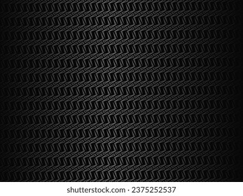 Diseño de fondo abstracto negro. Fondo de metal ornamento moderno. Textura de línea premium para banner, fondo de negocio. Plantilla de vector horizontal oscuro.