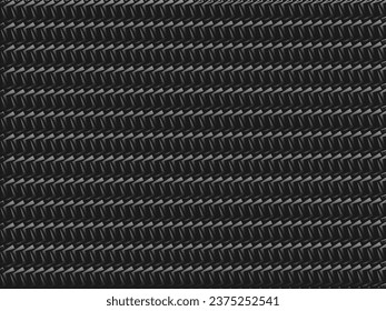 Black abstract background design. Modern ornament metal background. Premium line texture for banner, business background. Dark horizontal vector template.