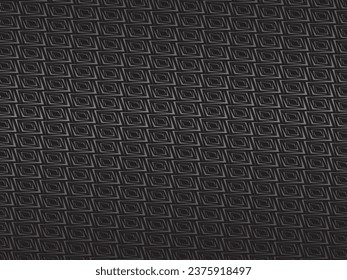 Diseño de fondo abstracto negro. Fondo de metal ornamento moderno. Textura de línea premium para banner, fondo de negocio. Plantilla de vector horizontal oscuro.
