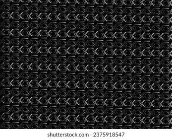 Schwarzes abstraktes Hintergrunddesign. Moderner Metallhintergrund für Ornamente. Premium-Textur für Banner, Business-Hintergrund. Dunkle horizontale Vektorvorlage.