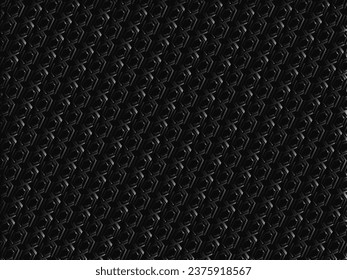 Black abstract background design. Modern ornament metal background. Premium line texture for banner, business background. Dark horizontal vector template.