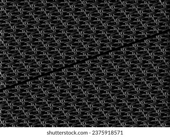 Black abstract background design. Modern ornament metal background. Premium line texture for banner, business background. Dark horizontal vector template.