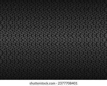 Black abstract background design. Modern ornament metal background. Premium line texture for banner, business background. Dark horizontal vector template.